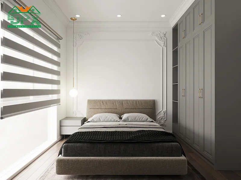 Phòng ngủ nhỏ nhắn nhưng sang trọng mang lại cảm giác tiện nghi cho khách đến chơi nhà