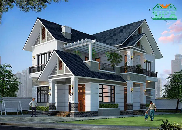 Mẫu nhà 120m2 mái thái đẹp Mẫu nhà 120m2 mái thái đẹp