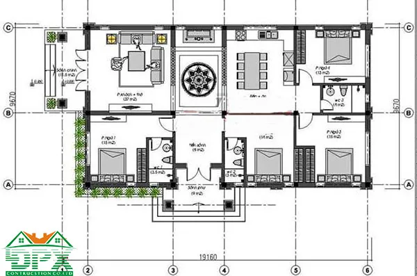 Bản vẽ bố trí nội thất nhà cấp 4 Thiết kế bản vẽ nội thất hợp lý tránh sửa đổi để tạo ra sơ đồ điện hoàn chỉnh
