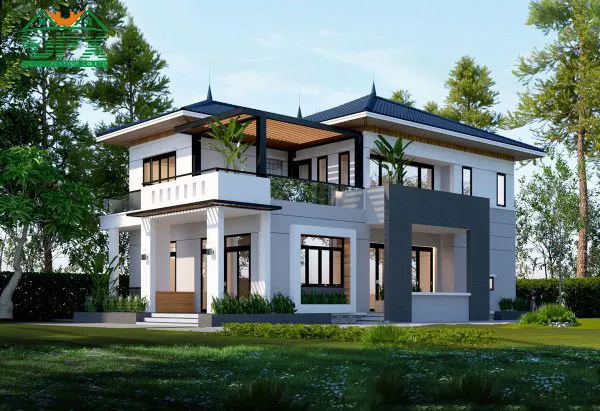 Biệt thự 2 tầng hiện đại 150m2 ở nông thôn Biệt thự 2 tầng hiện đại 150m2 ở nông thôn