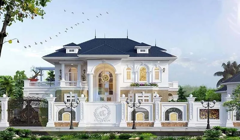 Biệt thự mái nhật 2 tầng