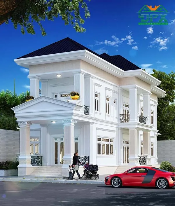 Biệt thự phố mini 2 tầng sang trọng Biệt thự phố mini 2 tầng sang trọng
