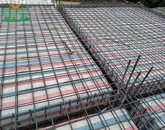 Cách đan thép sàn 2 phương