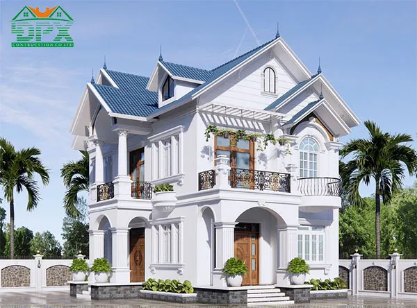 Mẫu nhà 2 tầng mái Thái đẹp Mẫu nhà 2 tầng mái Thái đẹp