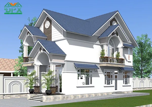 Mẫu nhà 2 tầng ở nông thôn đẹp Mẫu nhà 2 tầng ở nông thôn đẹp