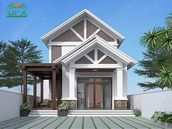 Mẫu nhà cấp 4 có gác lửng đẹp Mẫu thiết kế nhà cấp 4 có gác lửng đẹp