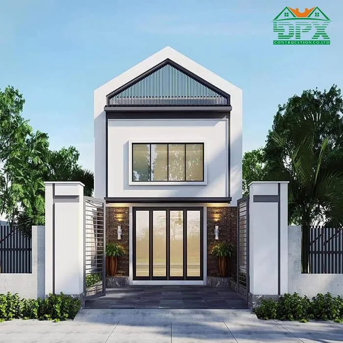 Mẫu nhà 1 trệt 1 lửng