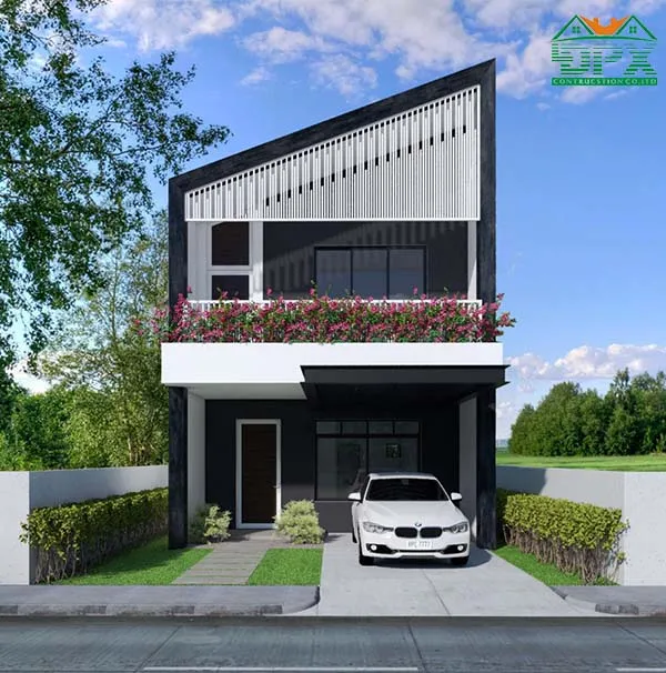 Mặt tiền nhà phố 5m có 2 tầng