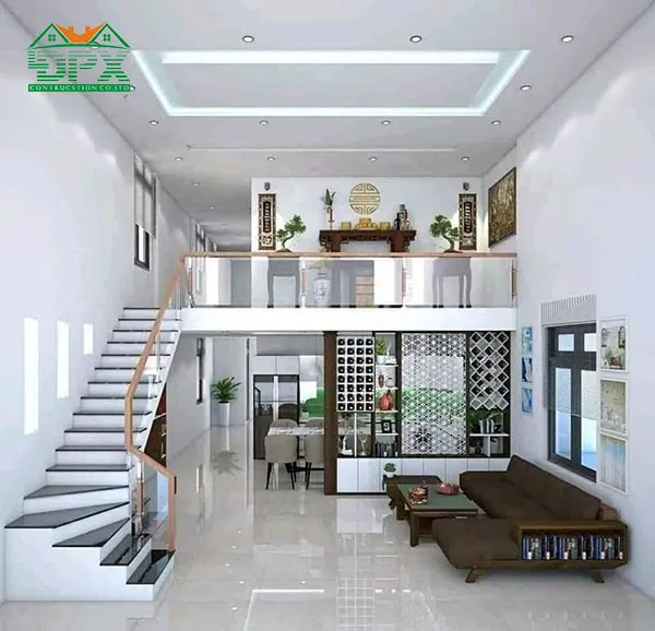 Nhà cấp 4 gác lửng đẹp ấn tượng