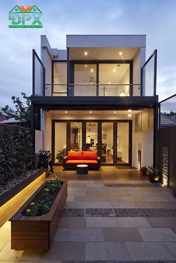 Mẫu nhà hiện đại có tầng lửng 5x20 Mẫu nhà hiện đại có tầng lửng 5x20