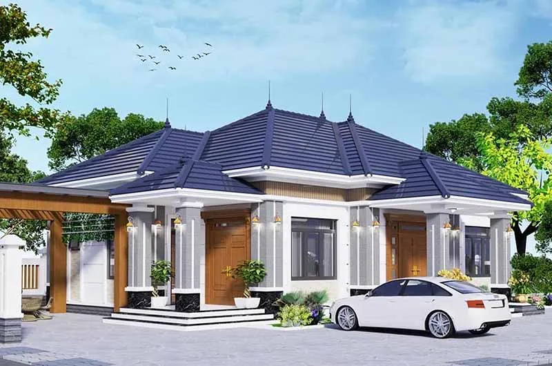 Nhà mái nhật 1 tầng đẹp