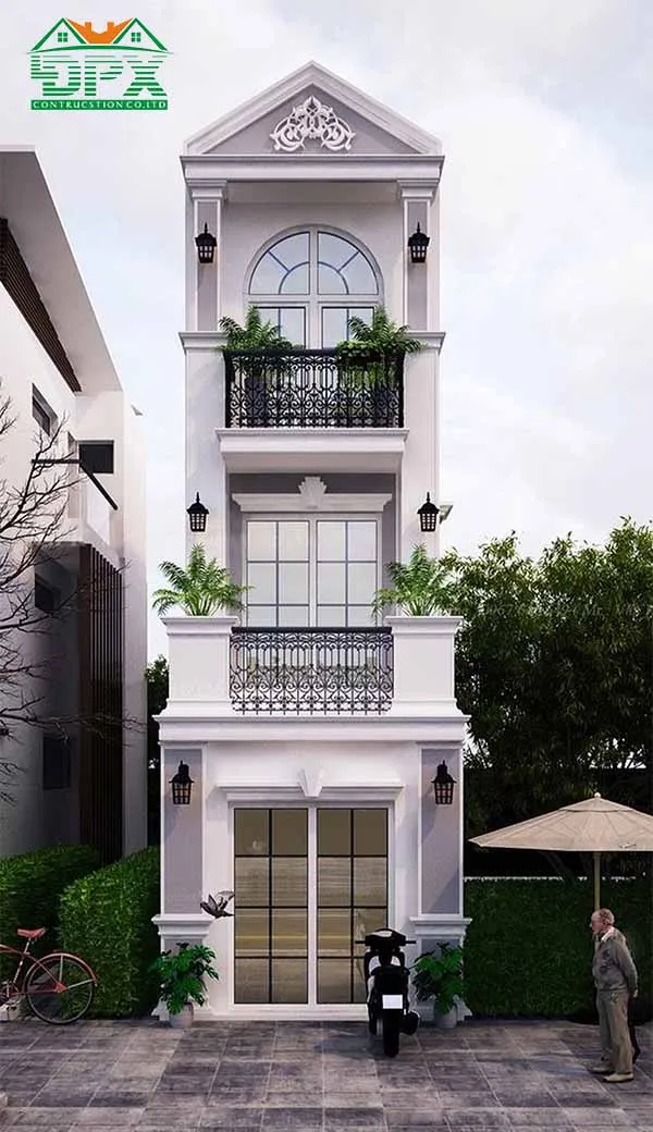 Mẫu 05 - Nhà phố tân cổ điển 3 tầng đẹp