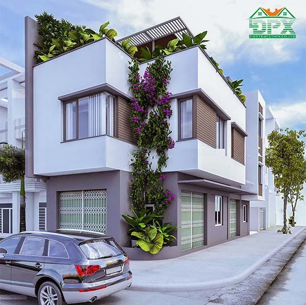 Nhà phố lô góc hiện đại