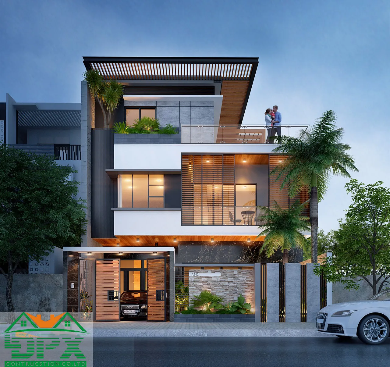 Ngôi nhà theo phong cách hiện đại Ngôi nhà theo phong cách Hiện đại