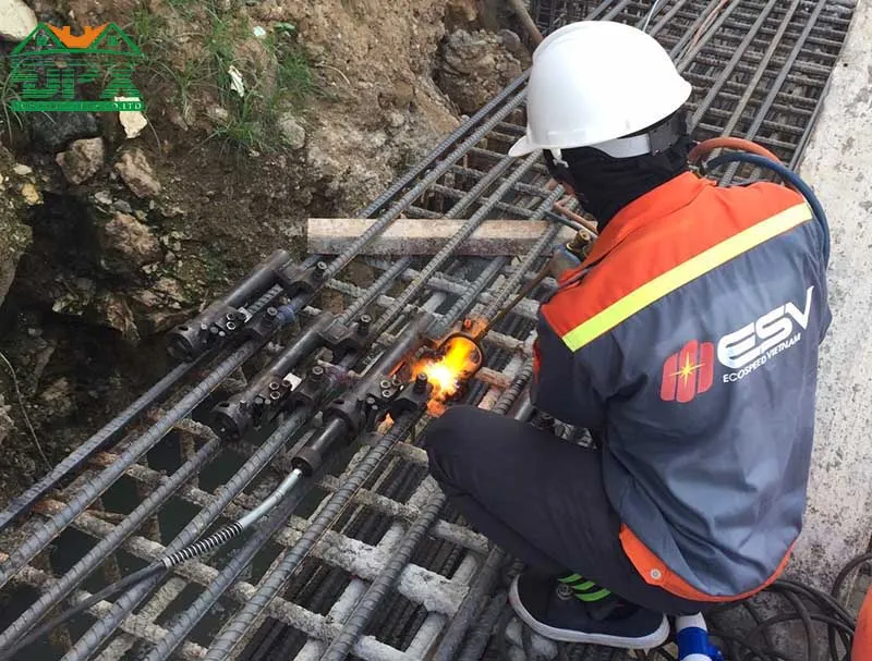 Nối cốt thép bằng phương pháp hàn đối đầu