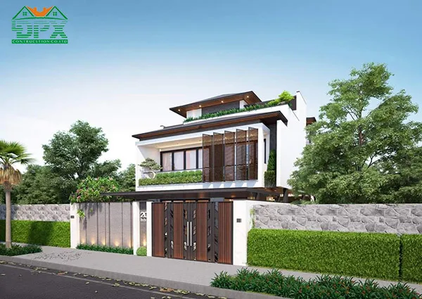 Ngoại thất được thiết kế không theo một nguyên tắc đối xứng, tạo nên sự tự do phóng khoáng