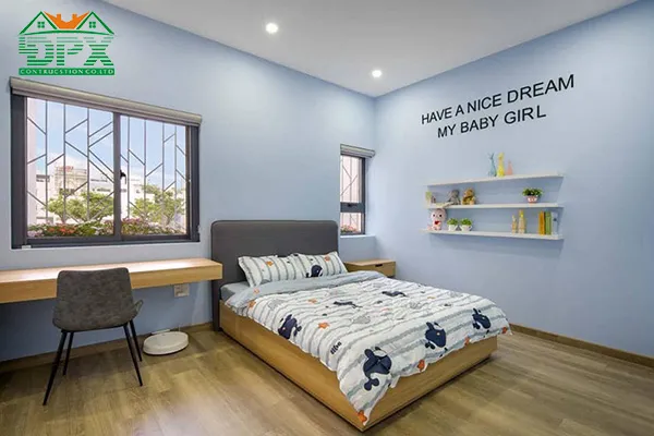 Phòng ngủ con gái phía sau nhà phố 4m