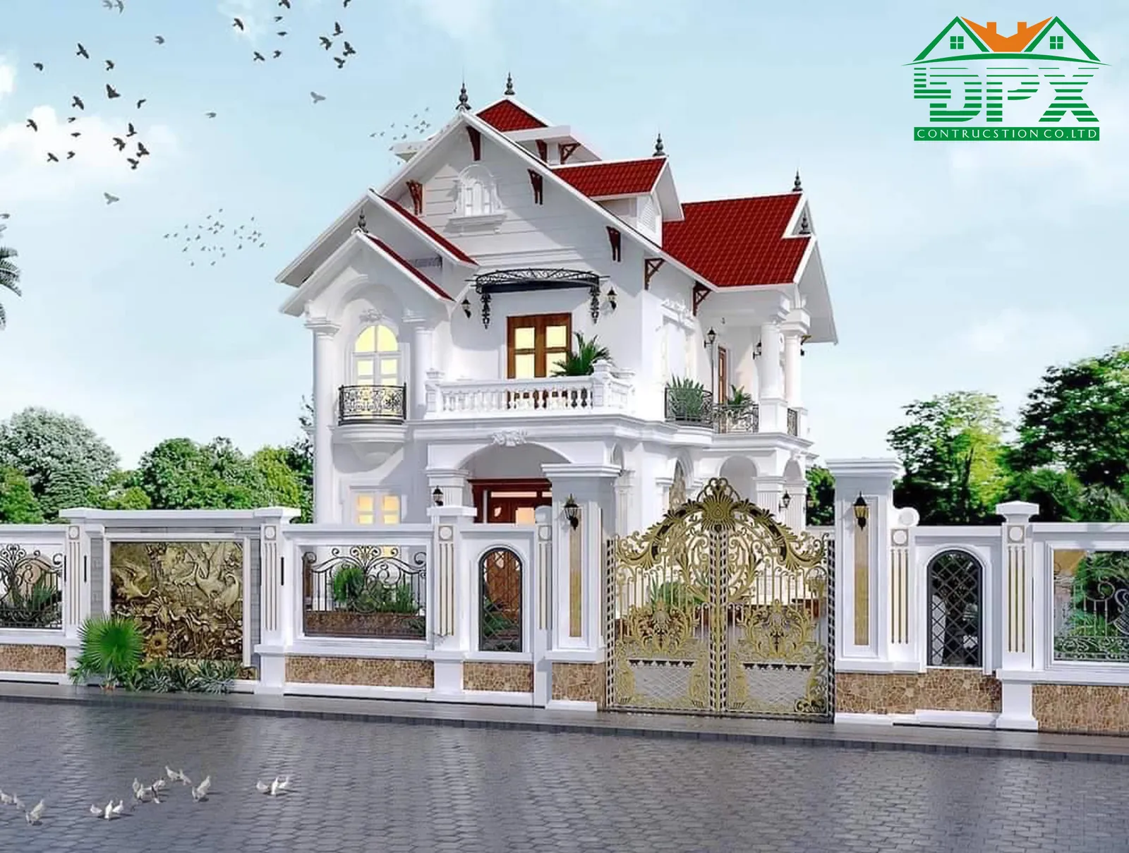 Nhà biệt thự đẹp với chi phí thiết kế hợp lý Nhà biệt thự đẹp với chi phí thiết kế hợp lý