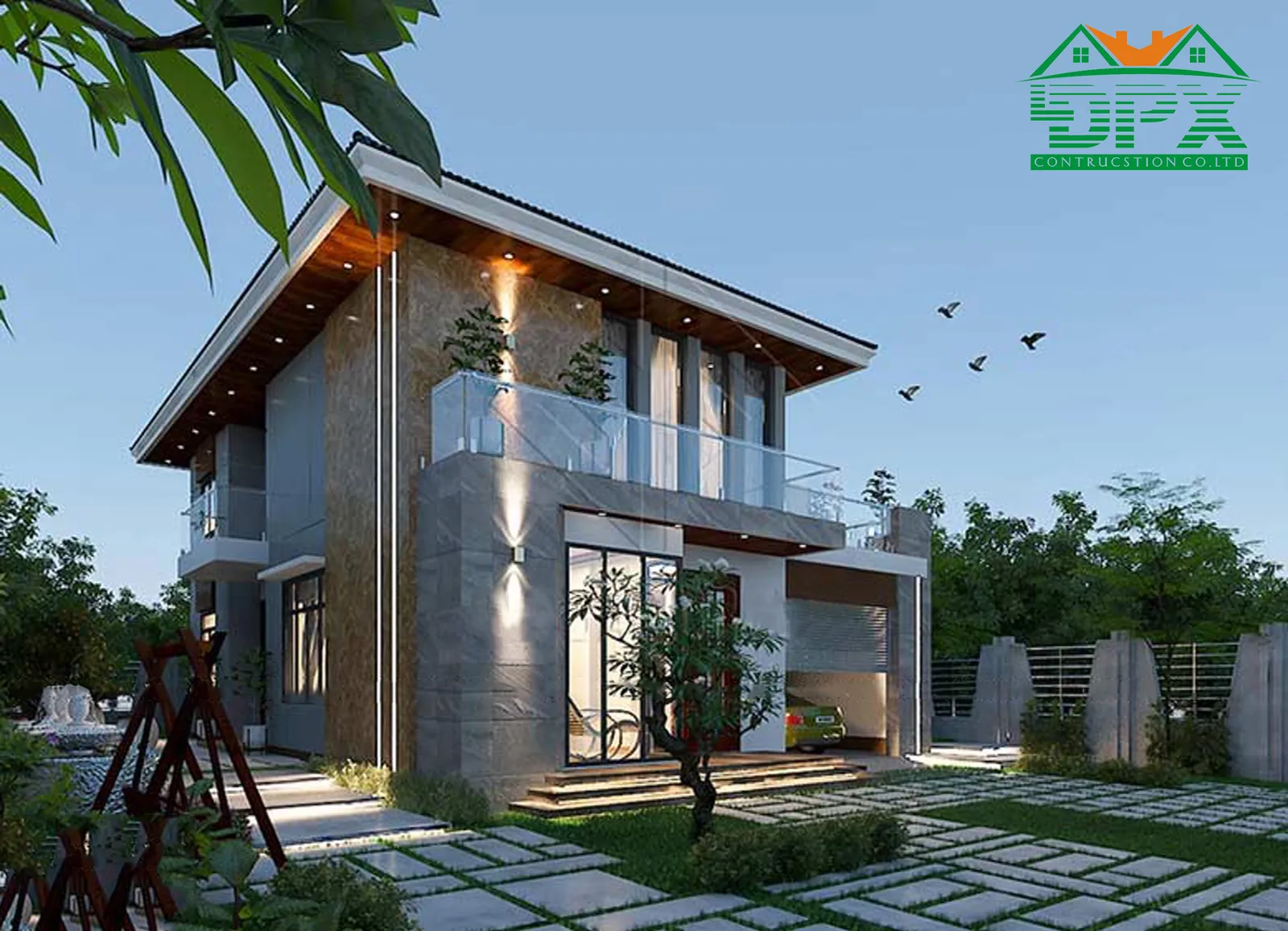 Thiết kế kiến trúc biệt thự hiện đại Thiết kế kiến trúc biệt thự hiện đại