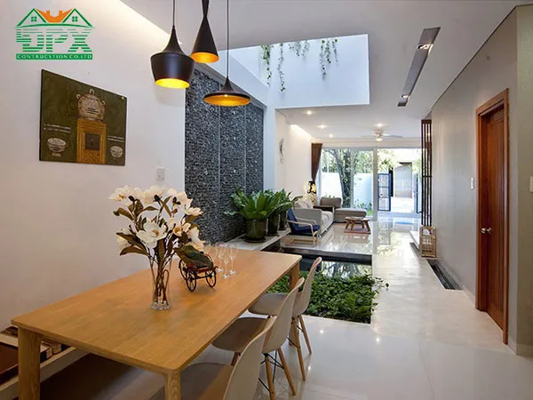 Thiết kế giếng trời cho nhà cấp 4 Thiết kế giếng trời cho nhà cấp 4